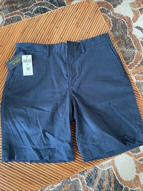 Polo by Ralph Lauren Navy Cotton Flat-Front Shorts